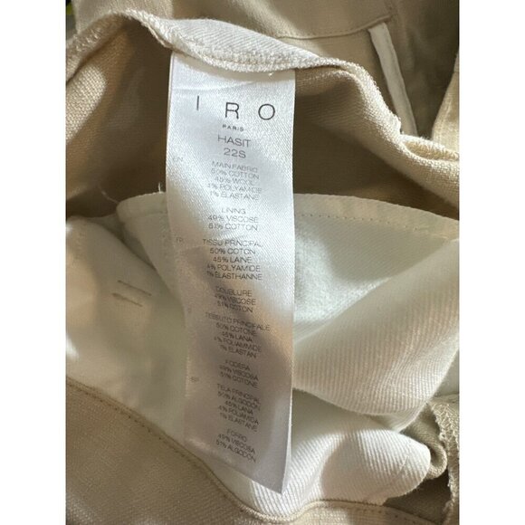 IRO Paris Beige High-Waisted Trousers Size 40/ US 8 - Picture 5 of 5